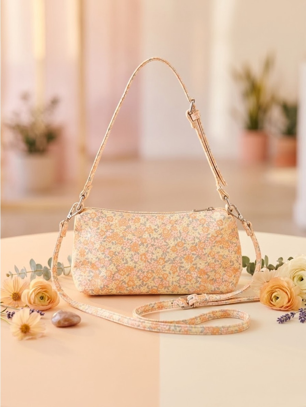 Wild Fable Floral Crossbody Shoulder Bag Purse Adjustable Strap Cottagecore